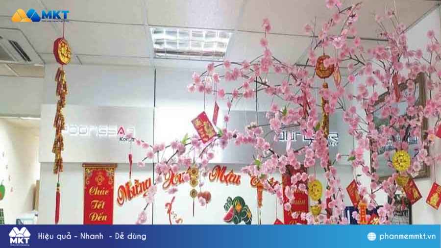 Trang trí Tết văn phòng Trang trí Tết văn phòng
