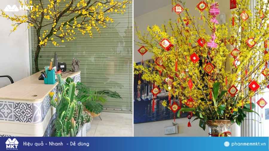 Trang trí Tết văn phòng Trang trí Tết văn phòng