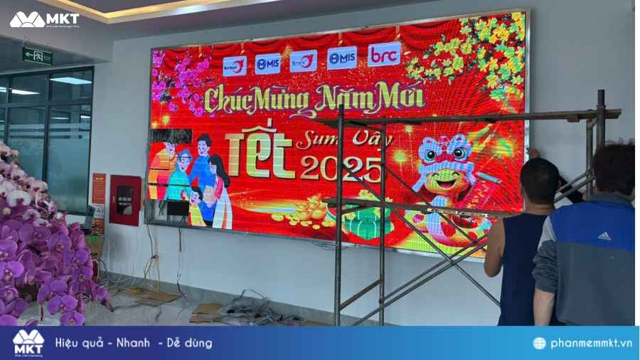 Trang trí Tết văn phòng Trang trí Tết văn phòng