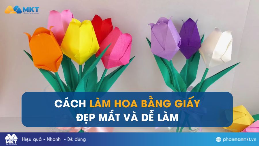 Cách làm hoa bẳng giấy