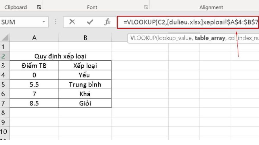 Cách sử dụng hàm VLOOKUP giữa 2 file khác nhau