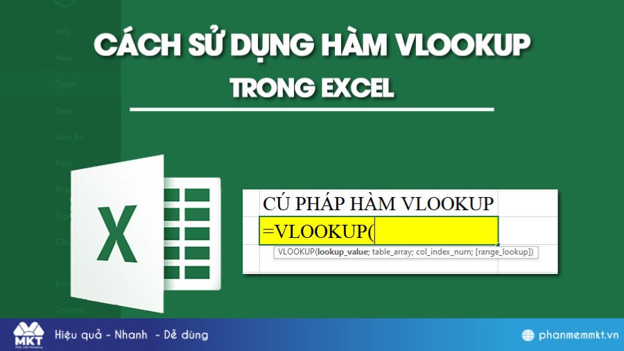 Cách sử dụng hàm Vlookup trong Excel