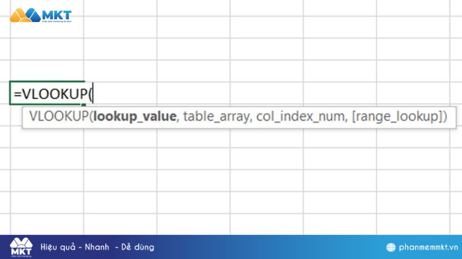 Công thức hàm VLOOKUP trong Excel