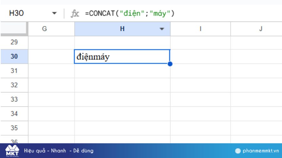 Hàm sử dụng trong văn bản Excel