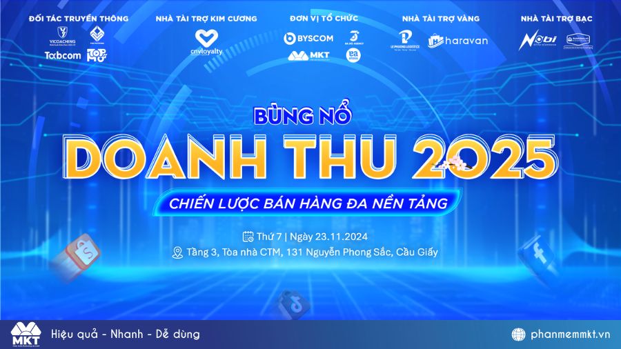 Sự kiện “Bùng nổ doanh thu 2025 – Chiến lược bán hàng đa nền tảng”