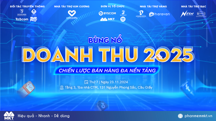 Sự kiện "Bùng nổ doanh thu 2025 – Chiến lược bán hàng đa nền tảng"