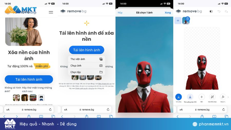 cách làm avatar trong suốt trên TikTok bằng Removebg