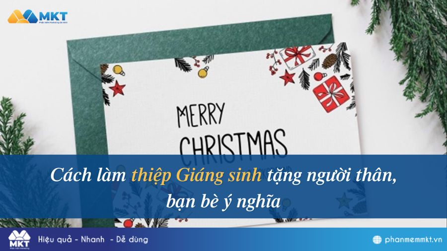 Cách làm thiệp Giáng sinh bằng giấy A4 đơn giản tại nhà