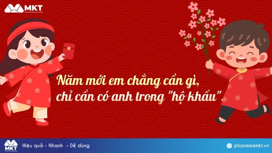 Cap đăng ảnh Tết cho cặp đôi Cap đăng ảnh Tết cùng người yêu ngọt ngào