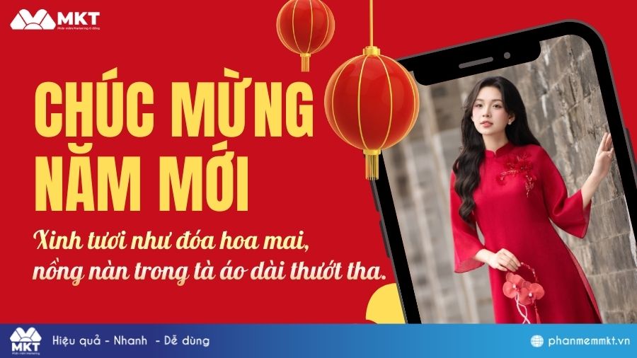 Cap đăng ảnh Tết áo dài Cap đăng ảnh Tết áo dài hay, nhẹ nhàng