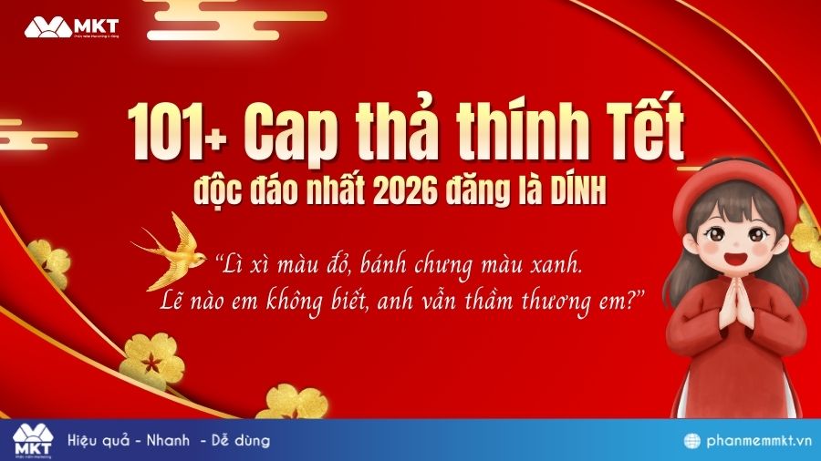 101+ Những câu cap thả thính Tết cực dính cho xuân Bính Ngọ 2026 15 Cap thả thính Tết 2026