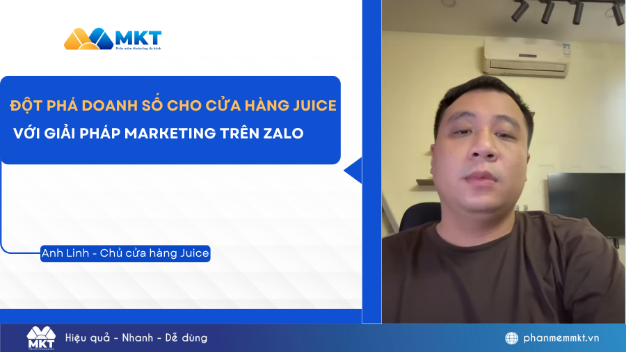 Đột phá doanh số cho cửa hàng Juice với giải pháp Marketing trên Zalo