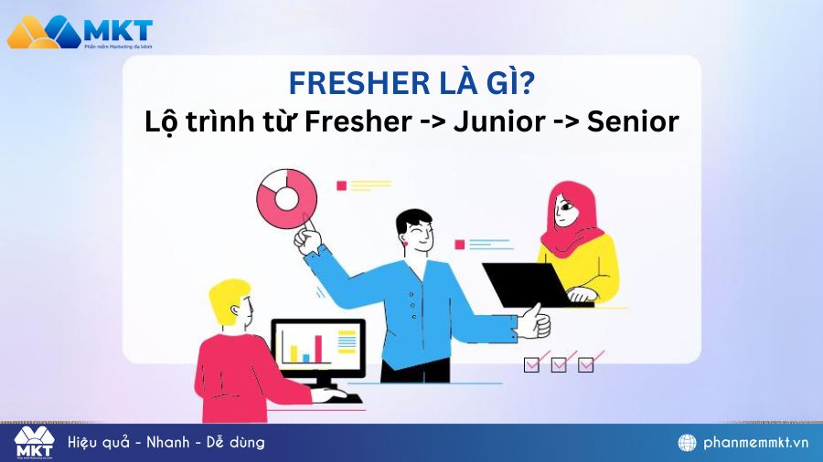 Fresher là gì? Lộ trình thăng tiến từ Fresher lên Junior và chuyên viên (Senior)