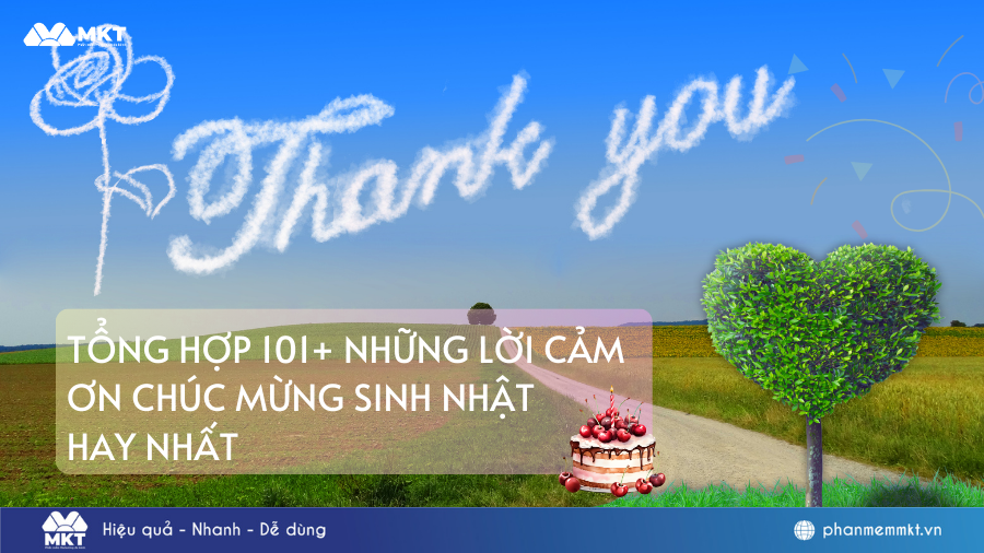 lời cảm ơn chúc mừng sinh nhật