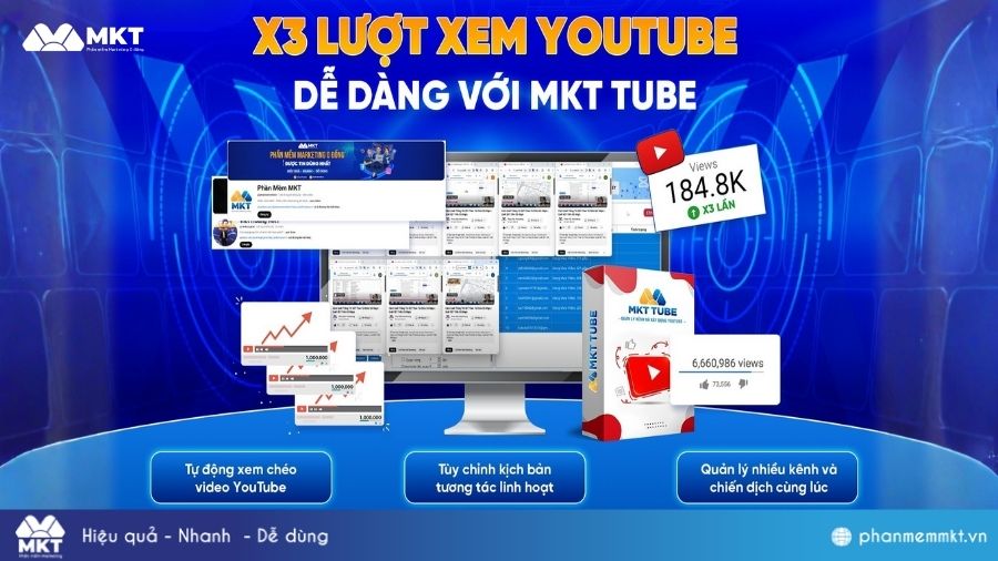 Phần mềm đăng bài YouTube - MKT Tube