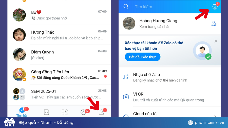 Tắt trạng thái online trên Zalo trên điện thoại