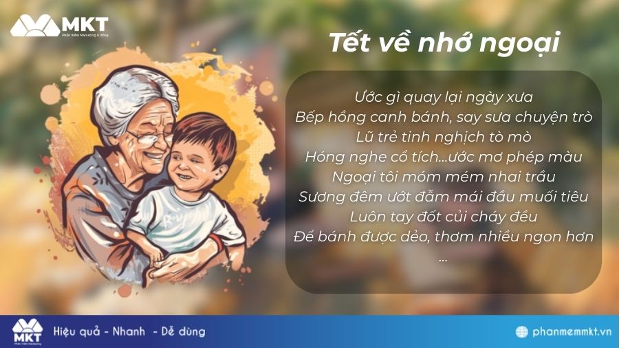 Bài thơ Tết về nhờ ngoại của Trương Túy An Bài thơ về Tết
