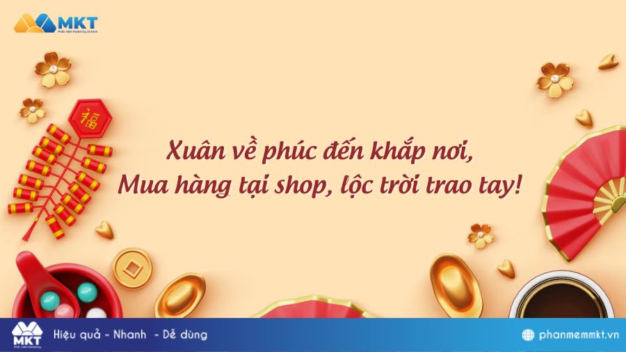 Mẫu bài thơ bán hàng Tết 2 câu