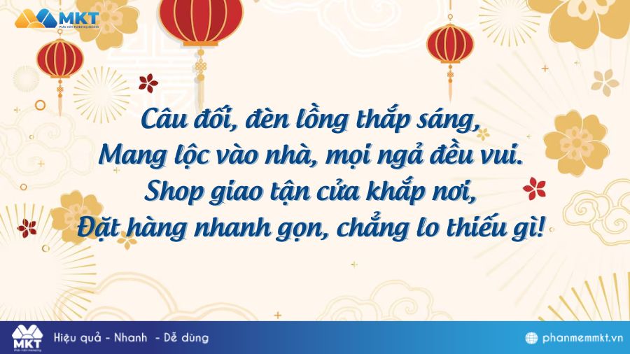 Mẫu bài thơ thả thính bán hàng