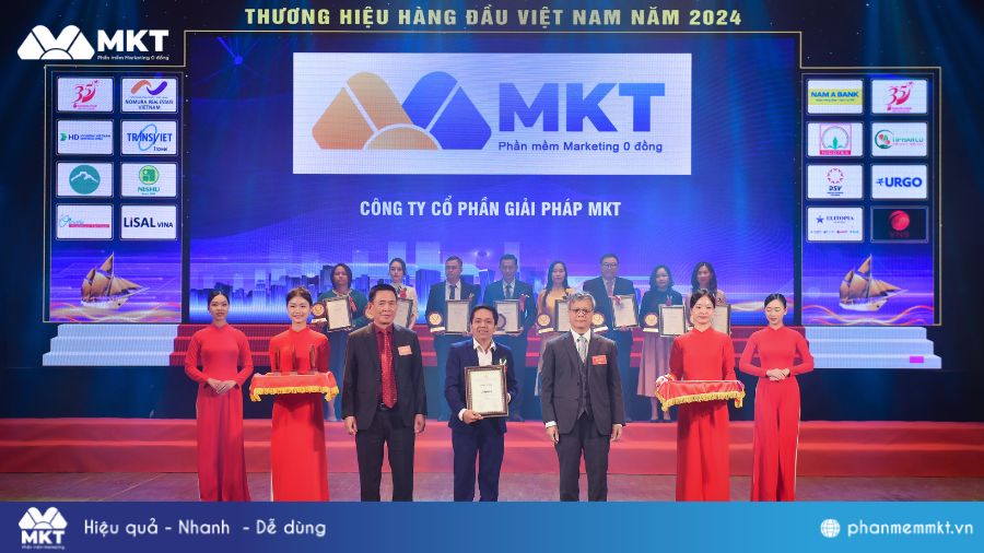 Phần Mềm MKT Vinh Dự Nhận Giải Thưởng Thương Hiệu Xuất Sắc Nhất Việt Nam Năm 2024