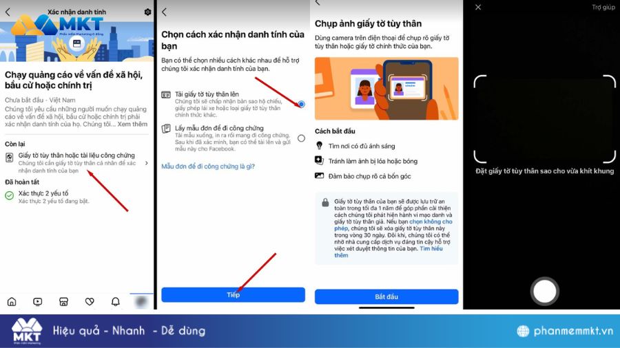 Xác thực tài khoản Facebook bằng CCCD