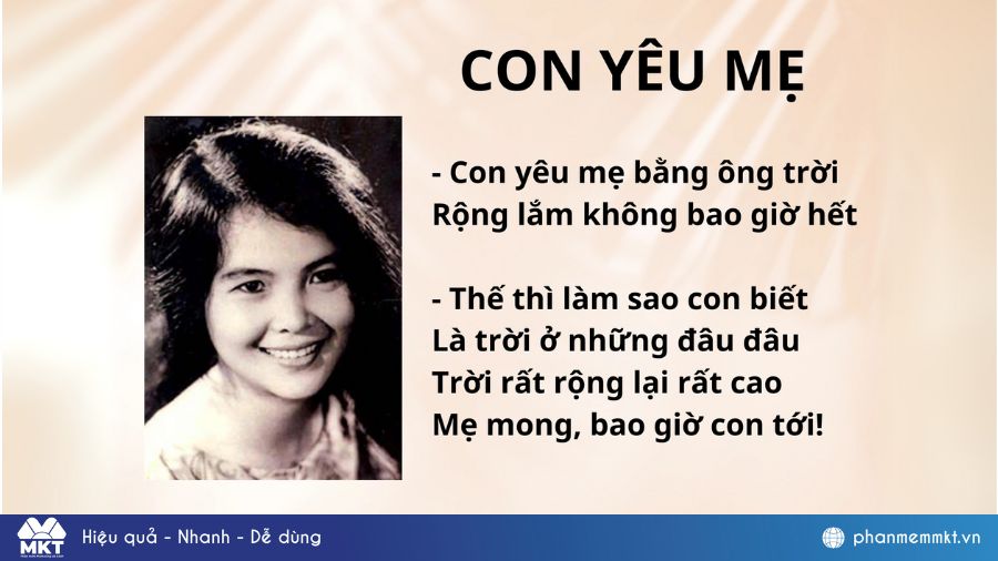 Bài thơ về mẹ 