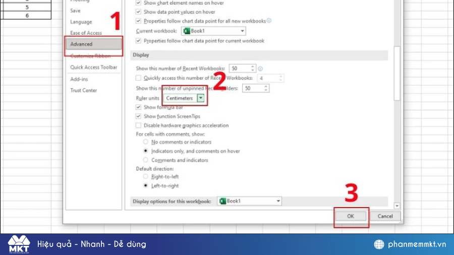 Cách căn lề trong Excel 