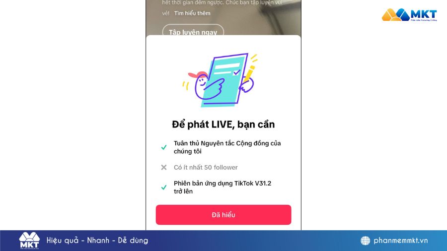 Cách livestream trên TikTok