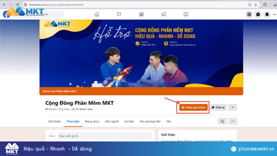 Cách sử dụng Fanpage tham gia nhóm Facebook