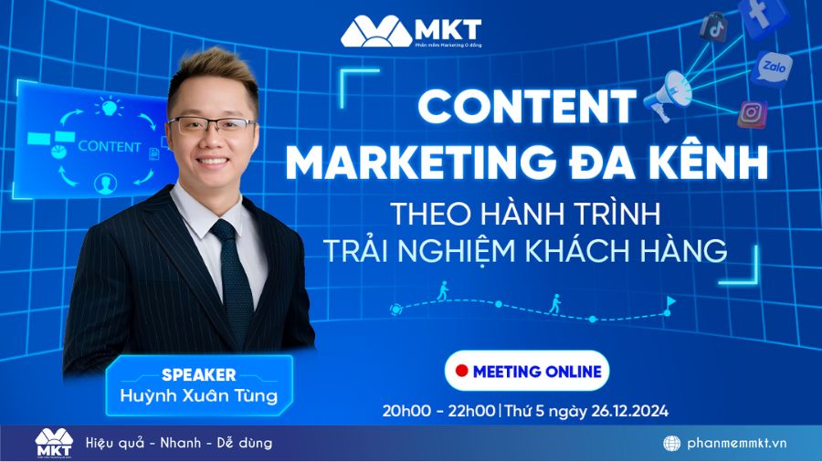 Phần mềm MKT đã tổ chức workshop “Content marketing đa kênh theo hành trình trải nghiệm khách hàng”