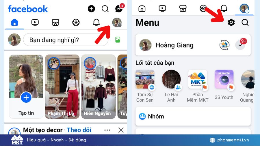 Đổi username Facebook trên điện thoại