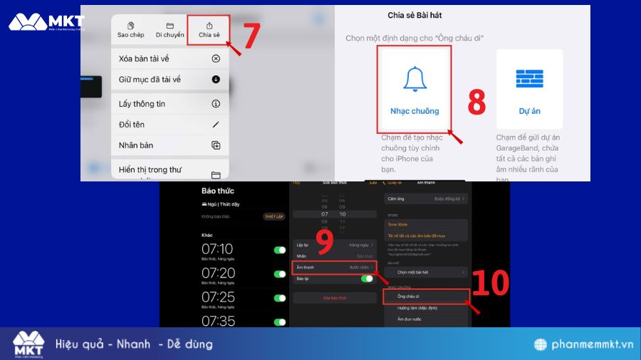 Cách cài nhạc tiktok làm nhạc báo thức Iphone