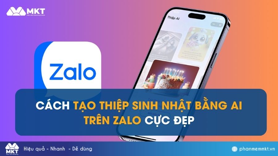 Cách tạo thiệp sinh nhật trên Zalo bằng AI cực đẹp