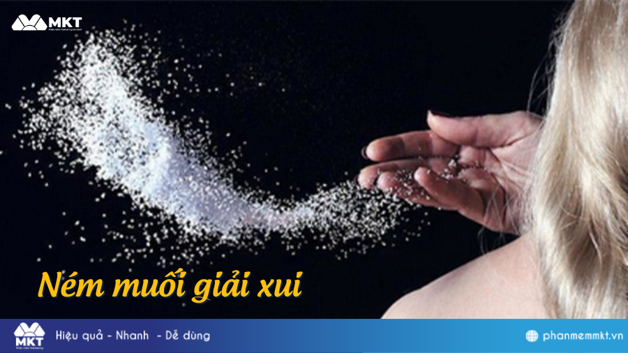 Cách xua đuổi vận đen bằng muối