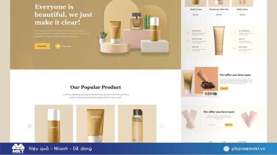 Mẫu landing page đẹp