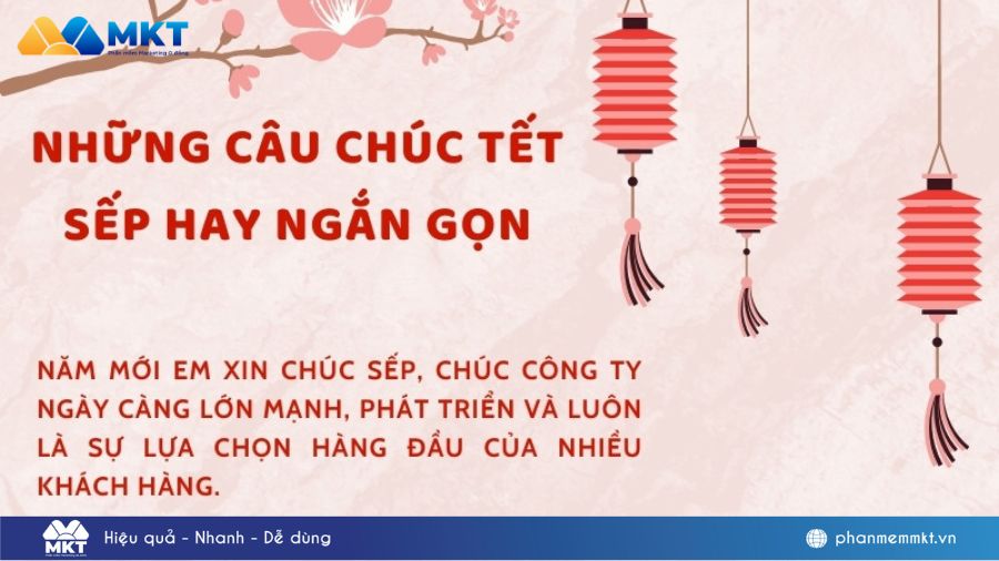 Những câu chúc Tết sếp hay ngắn gọn