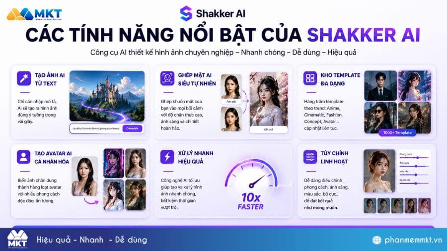 Shakker AI là gì? Cách ghép mặt vào ảnh bất kỳ bằng Shakker AI 2 Các tính năng nổi bật của Shakker AI