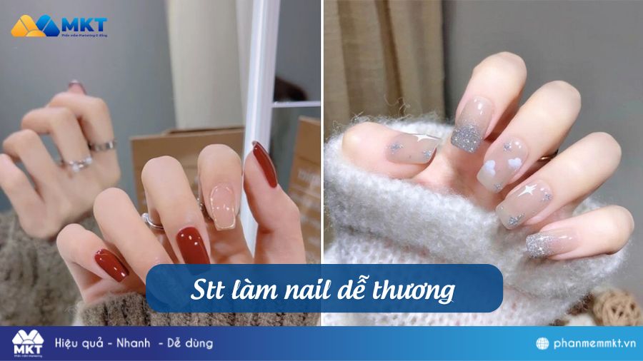 199 stt nail đẹp đăng ảnh khoe Facebook