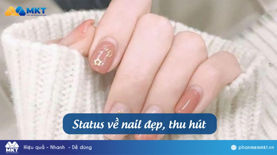 199 stt nail đẹp đăng ảnh khoe Facebook