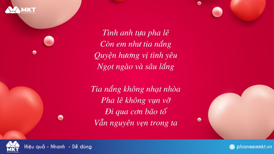 Bài thơ hay về ngày lễ tình nhân