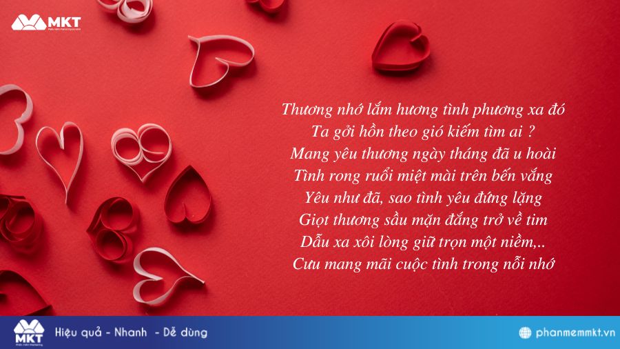 Bài thơ ngày Valentine lãng mạn nhất