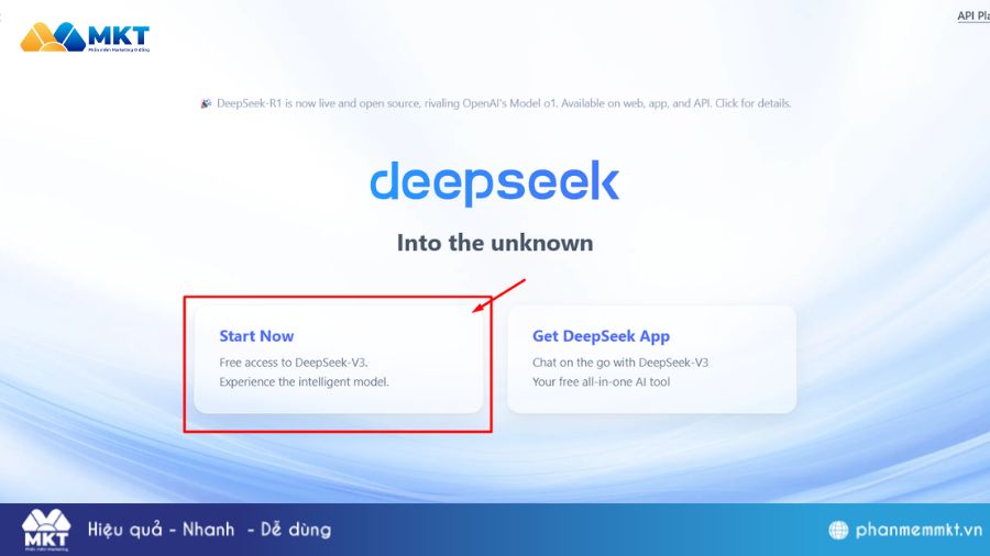 Cách đăng ký tài khoản Deepseek