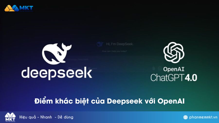 Điểm khác biệt của Deepseek với OpenAI