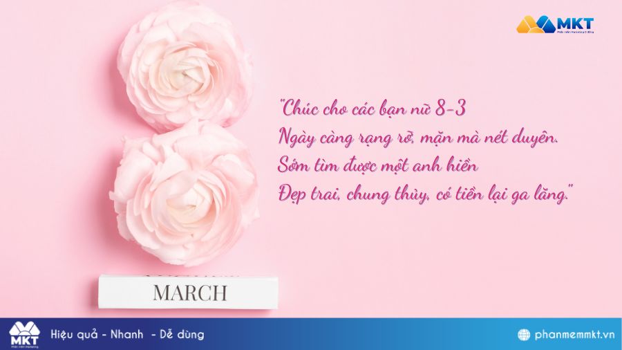 Bài thơ 8/3 tặng bạn Bài thơ 8/3 tặng bạn hài hước, vui nhộn