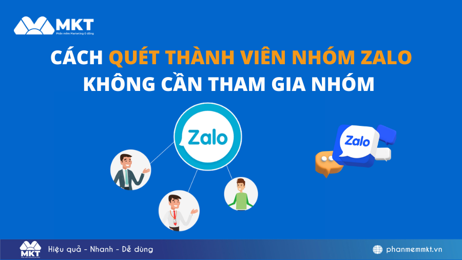 Cách quét thành viên nhóm Zalo không cần tham gia nhóm