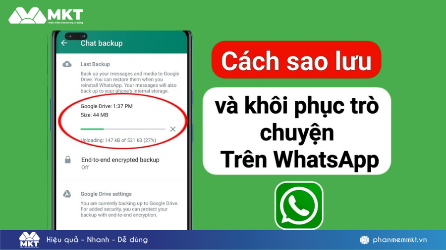 Cách sao lưu tin nhắn Whatsapp từ Android sang Android và iPhone cực đơn giản