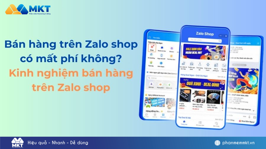 Bán hàng trên Zalo shop có mất phí không?