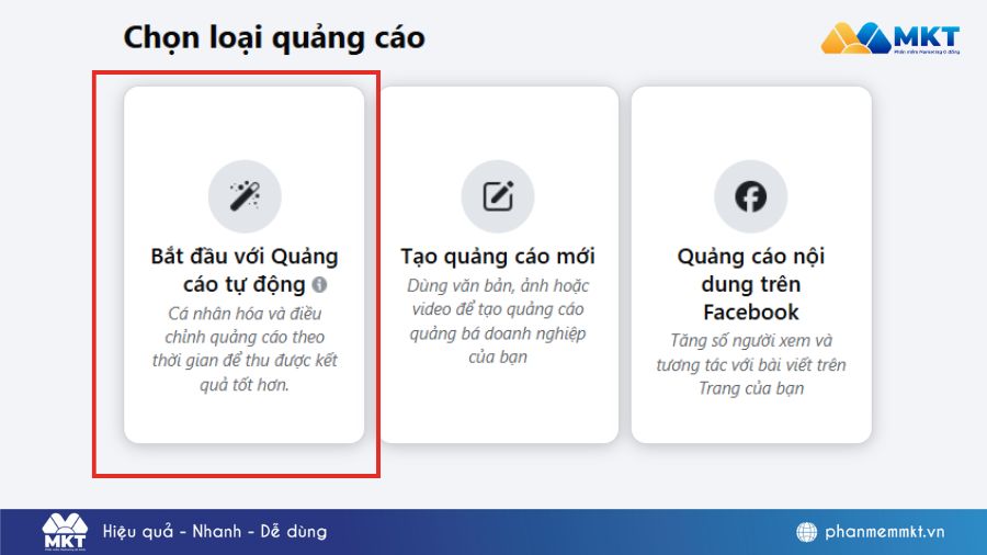 Quảng cáo tự động trên Facebook