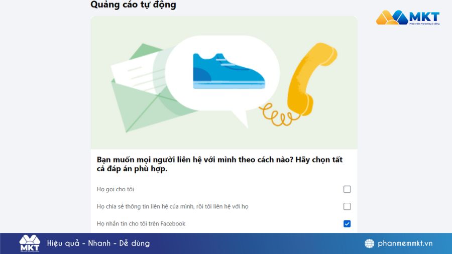Quảng cáo tự động trên Facebook