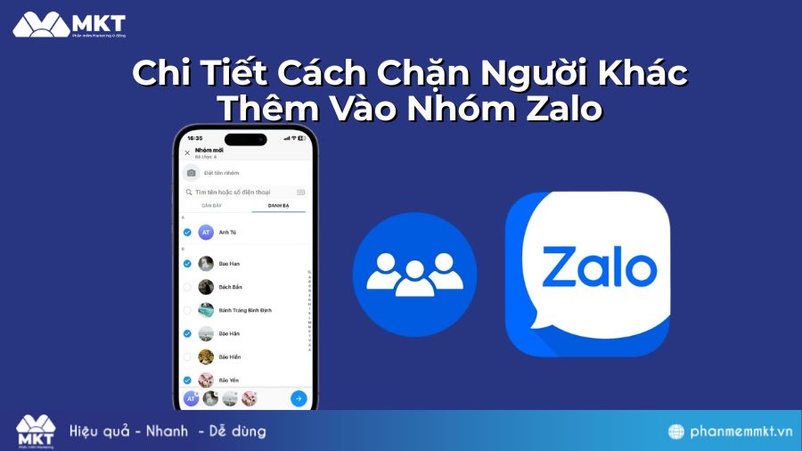 Cách Chặn Người Khác Thêm Vào Nhóm Zalo